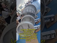 Büyük kalibreli havalandırma kanalları için kelebek valfi