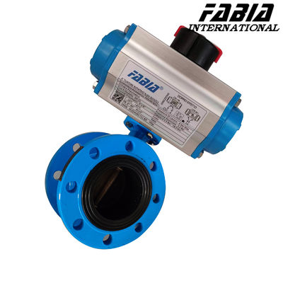 Soft Seal Pneumatic Butterfly Valve Flanged type