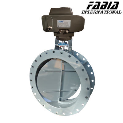 80mm 75mm 65mm Electric Carbon Steel Flanged Ventilation Butterfly Valve