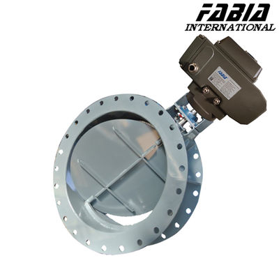 80mm 75mm 65mm Electric Carbon Steel Flanged Ventilation Butterfly Valve