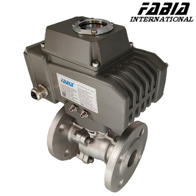 Flanged High Pressure Ball Valve Electric Two-Piece Industrial Ball Valve