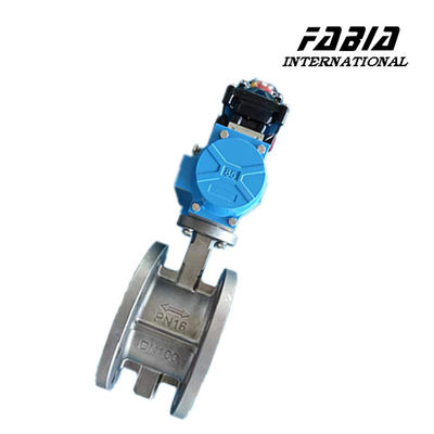 Manual / Worm Gear Drive Pneumatic Butterfly Valve For Various Industries