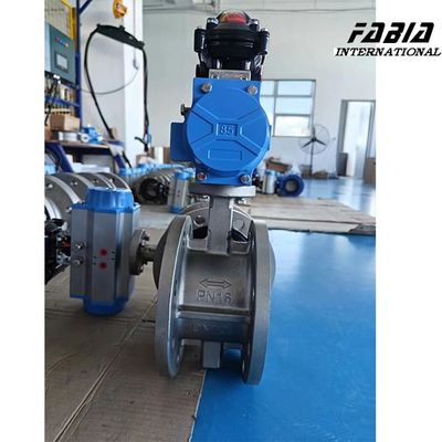 Centerline Pneumatic  Stainless Steel Flanged Butterfly Valve For Oil And Gas Industry