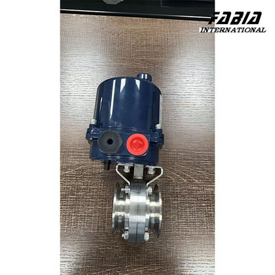 KF50 Stainless Steel Electric Butterfly Valve Hard Seal Quick Installation PN16 Pressure Rating