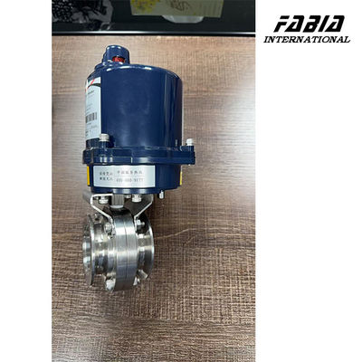 KF50 Stainless Steel Electric Butterfly Valve Hard Seal Quick Installation PN16 Pressure Rating