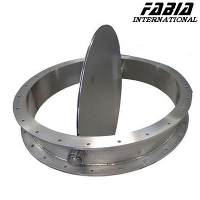 200mm 150mm 110mm Paslanmaz Çelik Flanged Havalandırma Kelebek Valfi Su hattı için