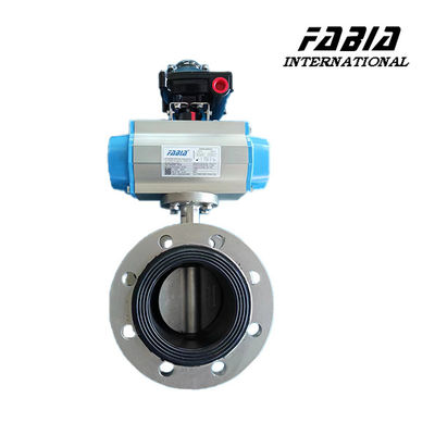 Manual / Worm Gear Drive Pneumatic Butterfly Valve For Various Industries