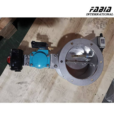 Pneumatic Round 70℃ Fireproof Damper 280℃ Smoke Valve For Shipping System And Temperature Insulation