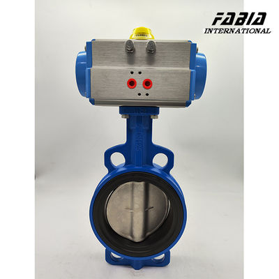 10'' WCB  Butterfly Valve Wafer Style 200Psi  soft seat valve low leakage