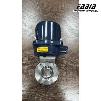 KF50 Stainless Steel Electric Butterfly Valve Hard Seal Quick Installation PN16 Pressure Rating