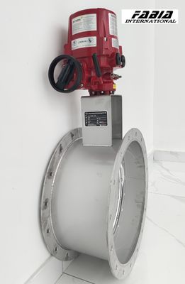 Electric Control Round Butterfly Damper Valve For Air Volume Control