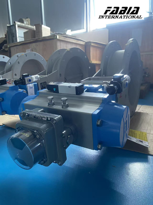 Pneumatic Stainless steel Flange Butterfly Valve  Industry Complete Specifications Ship