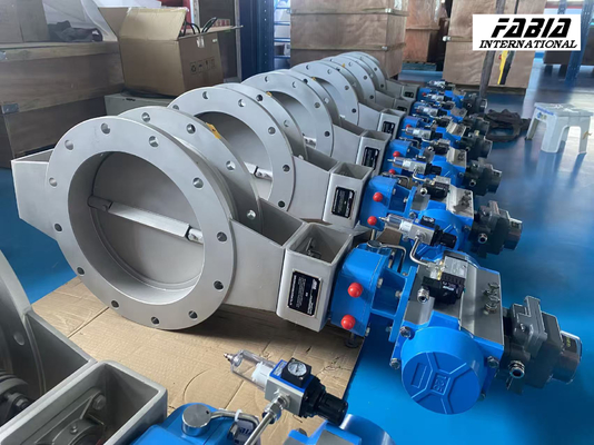 Pneumatic Stainless steel Flange Butterfly Valve  Industry Complete Specifications Ship